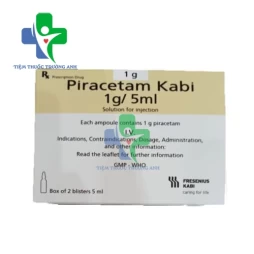 Piracetam Kabi 1g/5ml - Thuốc ngăn ngừa đột quỵ, suy giảm trí nhớ hiệu quả